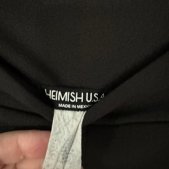 HEIMISH USA Black Pull On Dress Pants w/ Pockets Plus Size 3X Polyester Spandex - Picture 5 of 7